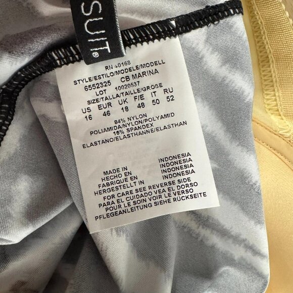 Miraclesuit Marina Tankini Swim Top Size 16 Zebra Animal Print NWT SW-2106 - Picture 8 of 9